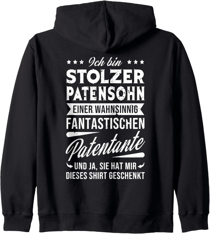Stolzer Patensohn einer fantastischen Patentante - Taufe Fun Kapuzenjacke