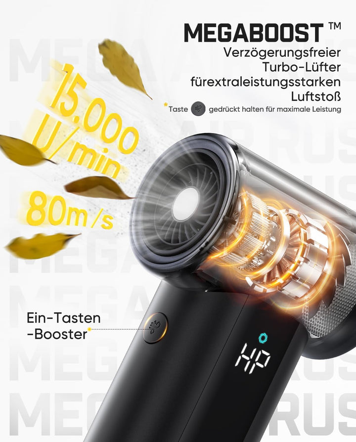Fanttik Gust B11 Pro Max Electric Air Duster, Elektrischer Luftstaubwedel | 130000 U/min bürstenlose