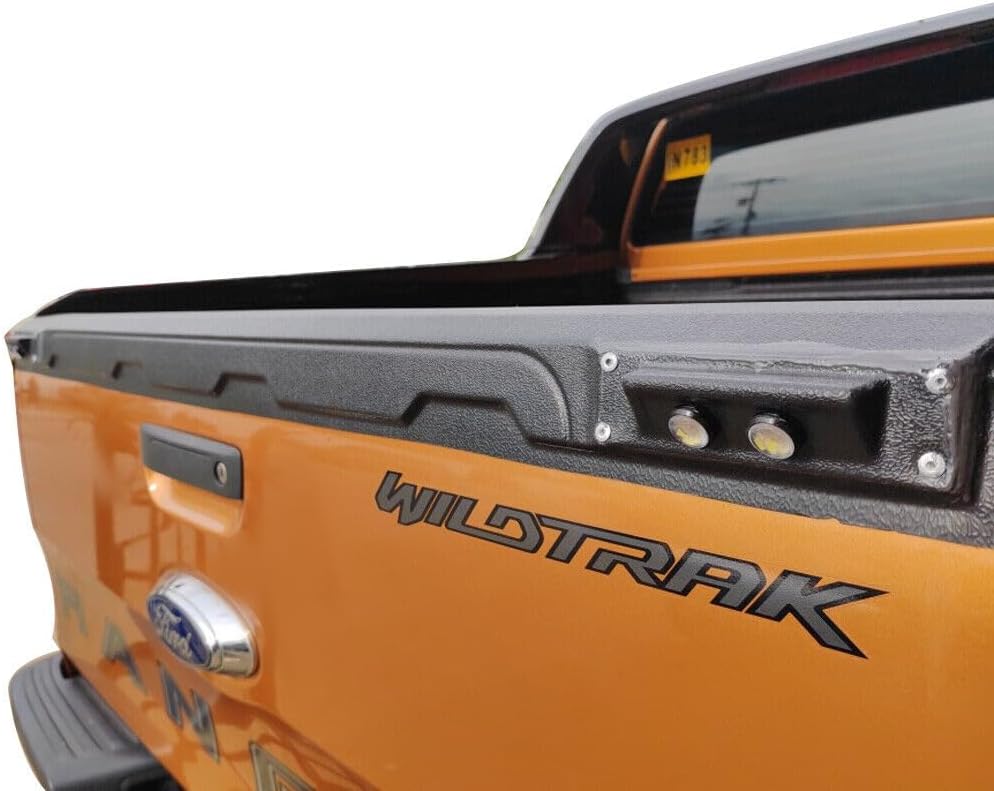 JHCHAN Ladekantenschutz Stossstangenschutz mit LED für Ford Ranger 2012-2022 T6 T7 T8 XL XLT Limited