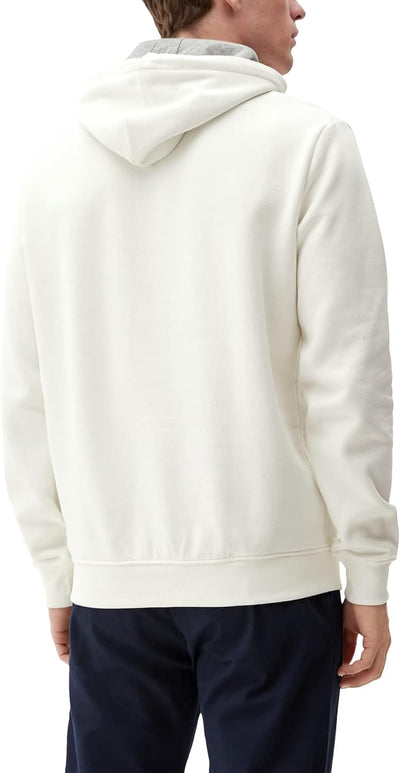 s.Oliver Herren Sweatshirt Langarm S Weiss, S Weiss