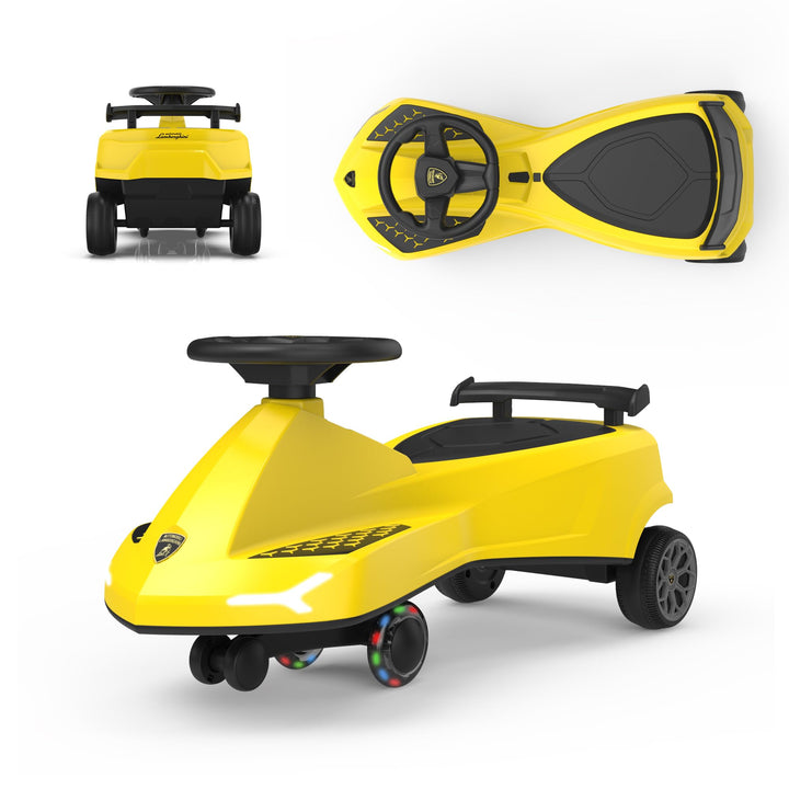 Rutschauto für Kinder ab 3 Jahren, TwistCar Wiggle Car Wackelauto Rutschfahrzeug mit Leuchtrollen, M