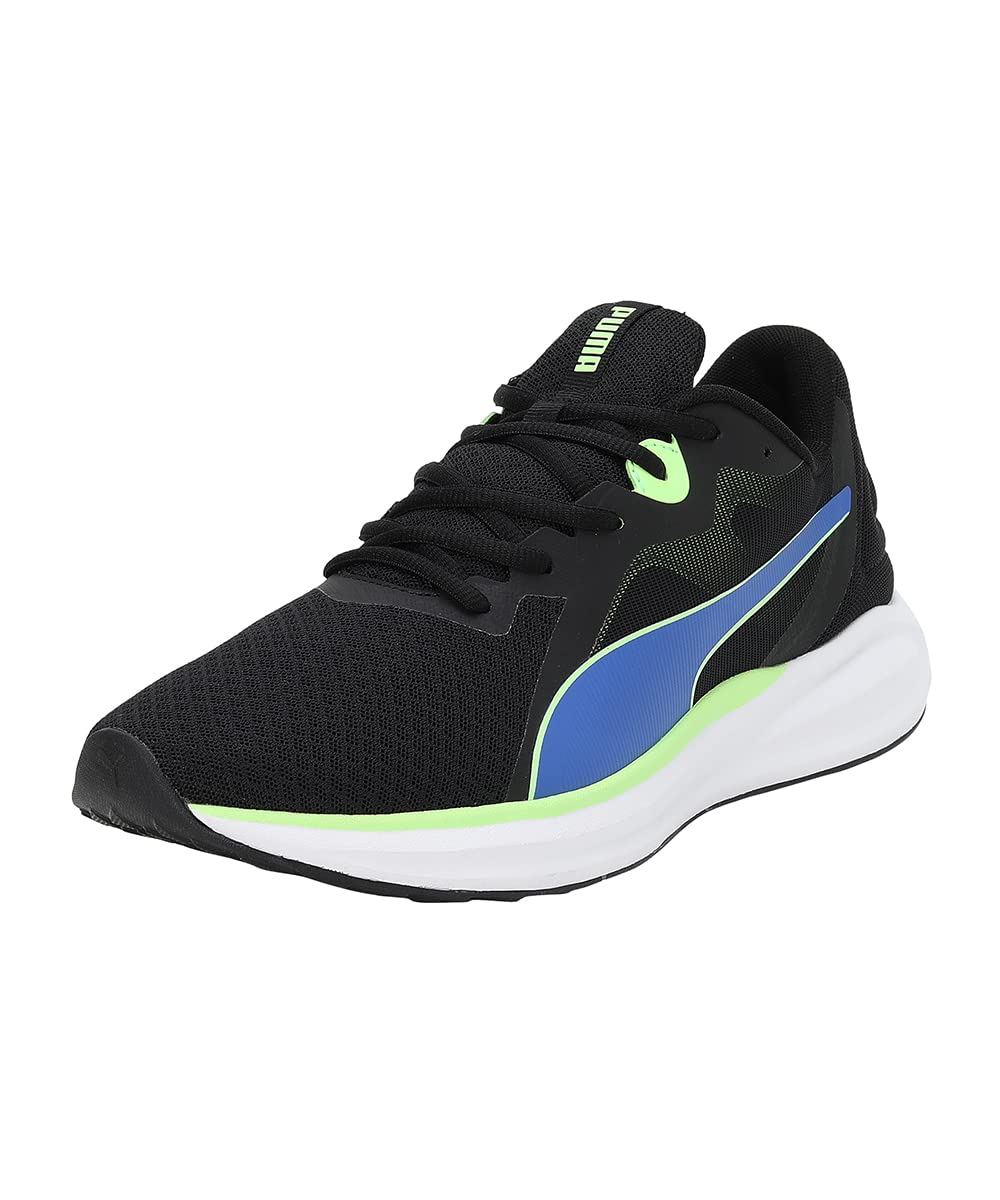 PUMA Herren Twitch Runner Fresh Strassen-Laufschuh 42 EU Puma Black Royal Sapphire Fizzy Lime, 42 EU