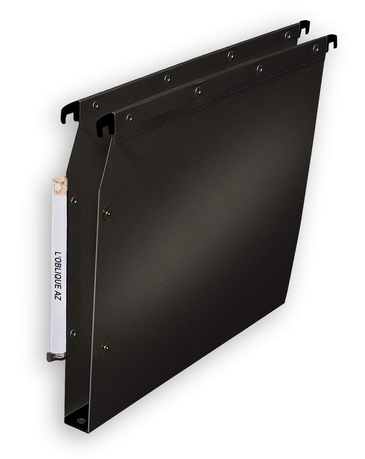 Die schräg Z Hängemappe aus Poly Pro Fun 330 Boden 30 mm für Schrank schwarz Pack 10
