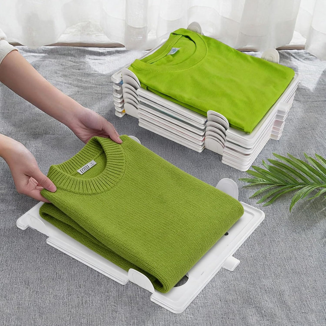 BoxLegend10 Stück T-Shirt Organizer Stapelbar, Closet Organizer, Erwachsene und Kinder Kleiderschran