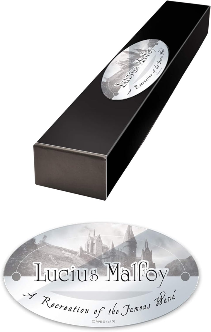 The Noble Collection - Lucius Malfoy Character Wand - 15in (37cm) Wizarding World Wand with Name Tag