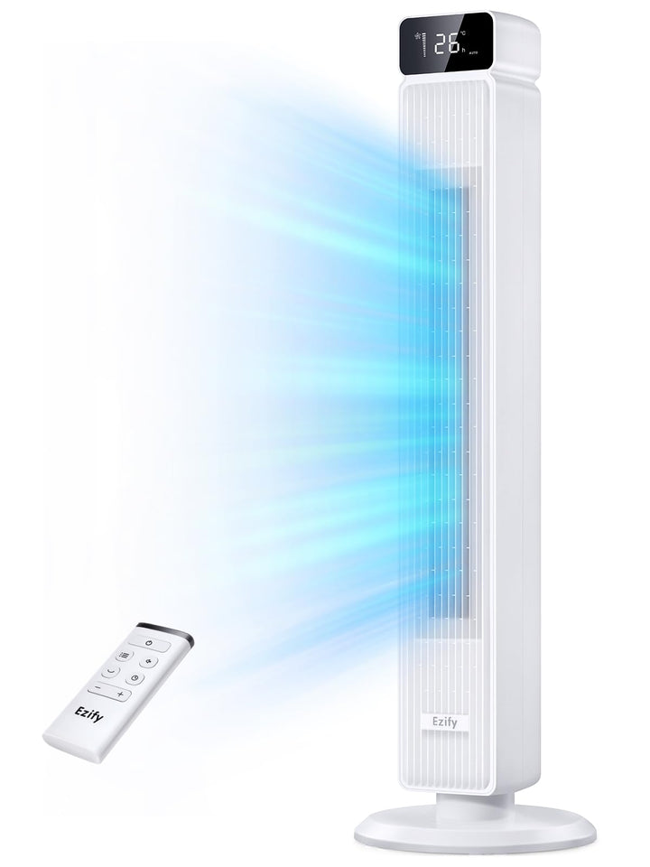 Ezify Turmventilator, 7,3 m/s Ventilator Grosser Luftdurchsatz, 30 dB Turmventilator Sehr Leise mit
