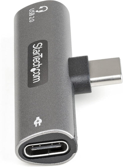 STARTECH.COM USB-C Audio- und Ladeadapter - USB-C Audio-Kopfhörer-/Headset-Anschluss und 60W PD für