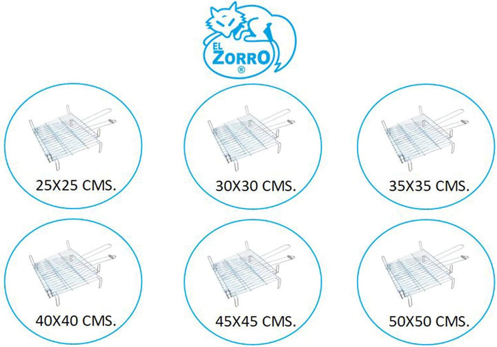 Imex El Zorro Doppelgrill, Masse: 25 x 25 cm 25x25 cm, 25x25 cm