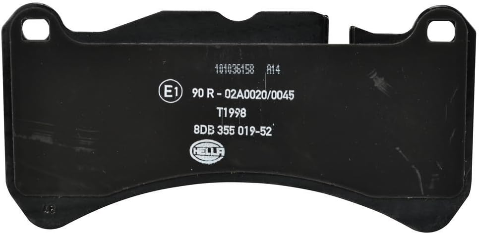 HELLA PAGID 8DB 355 019-521 Bremsbelagsatz - T1998 - Dicke/Stärke: 16.2mm - Bremssystem: Brembo - fü