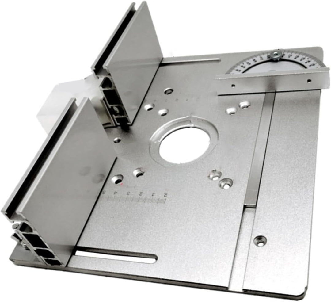Router Tischeinsatzplatte 2 in 1 Holzbearbeitungsbank Flip Board Aluminiumlegierungskonstruktion Prä