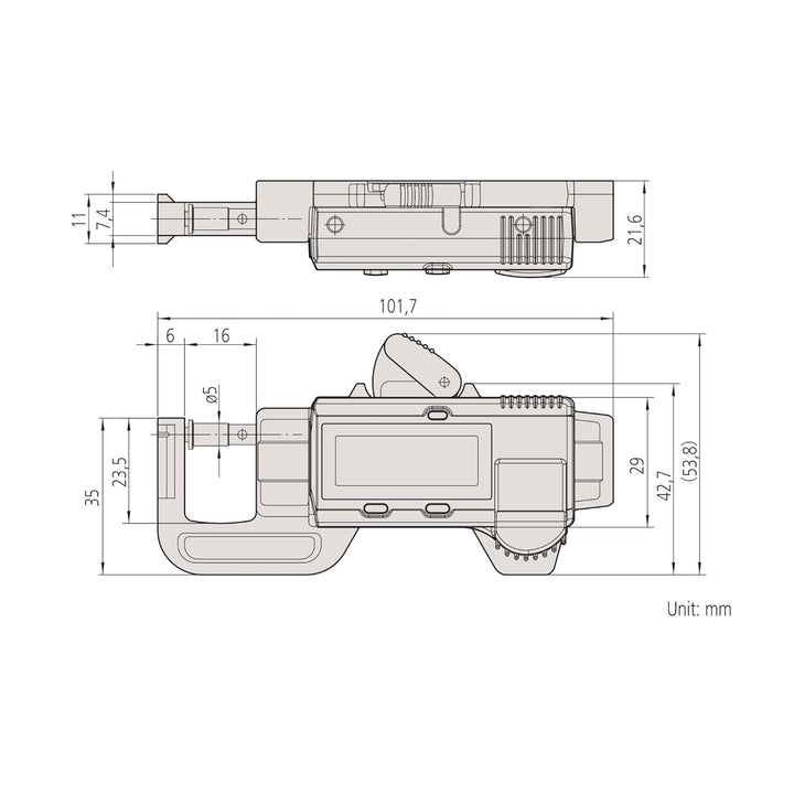 Mitutoyo ABS AOS Dickenmessgerät, QuickMini, 0-12 mm, metrisch