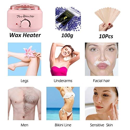 Apore Wachswärmer Wachs Haarentfernung, Wachsmaschine Set Wax Warmer Heater Waxing Kit Wachserhitzer