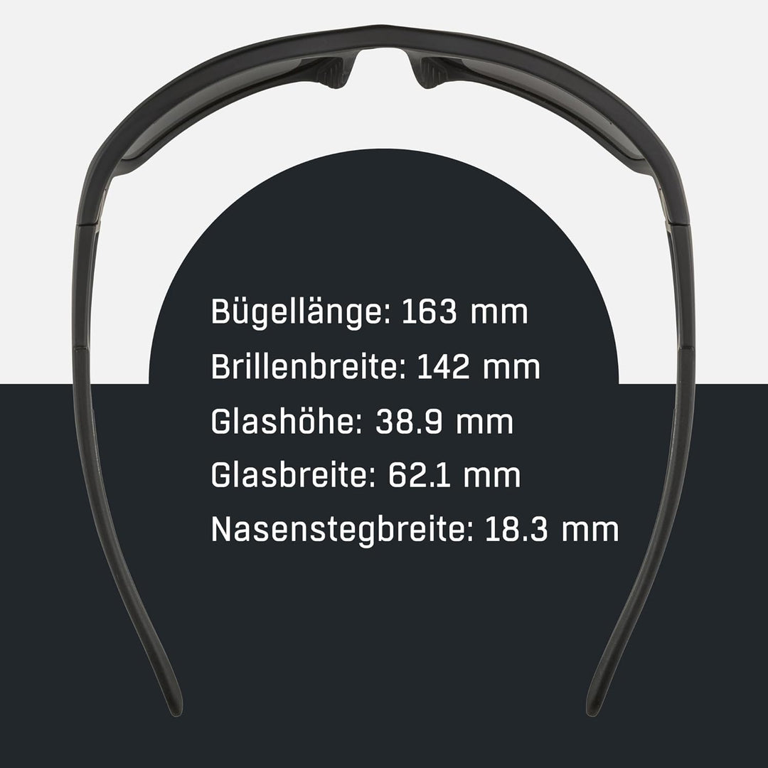 ALPINA TESTIDO - Verspiegelte und Bruchsichere Sport- & Fahrradbrille Mit 100% UV-Schutz Für Erwachs