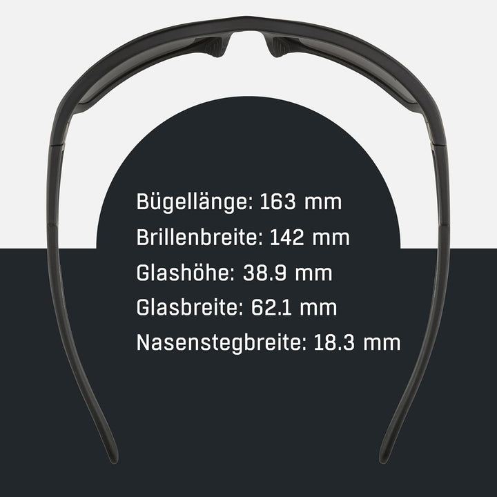 ALPINA TESTIDO - Verspiegelte und Bruchsichere Sport- & Fahrradbrille Mit 100% UV-Schutz Für Erwachs