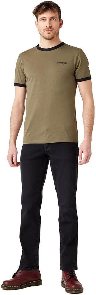 Wrangler Herren Texas Slim Jeans 28W / 32L Black Crow, 28W / 32L Black Crow