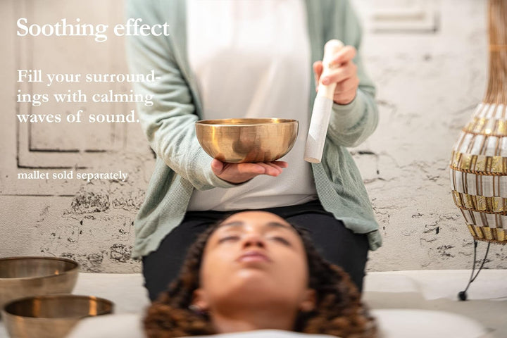 Sonic Energy Therapy Singing Bowl – 700g Klangschale für Sound Healing, Meditation – verstärkter Ran