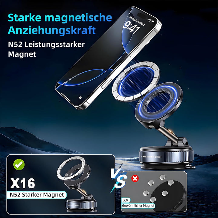 Handyhalterung Auto Für Magsafe,- 360° Drehbar Zusammenklappbar Tragbar Magnetisch Handy Halter,Hand