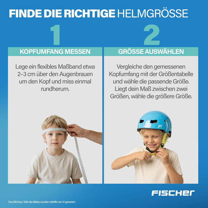 FISCHER BMX Kinder-Helm, Fahrradhelm, Radhelm, Dirt Bike Helm Plus mit integriertem LED-Rücklicht XS