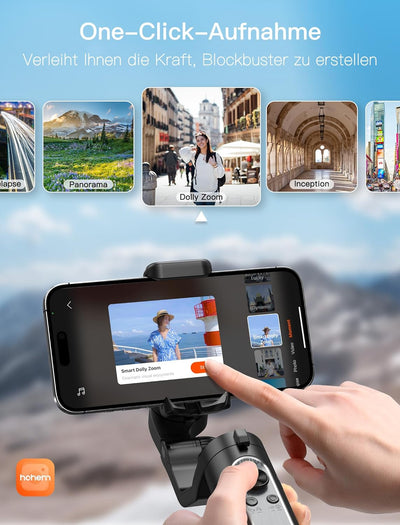 hohem iSteady XE Gimbal Stabilisator für Smartphone, 3-Achsen Tragbarer & Faltbarer Smartphone Gimba