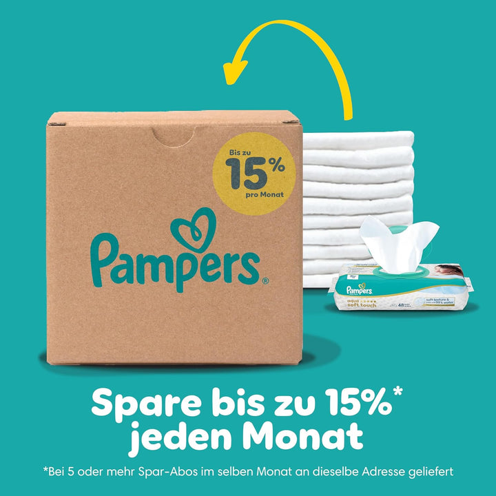 Pampers Baby-Dry Grösse 3, 222 Windeln, 6kg-10kg, Bis zu 100% Auslaufschutz & Komfort die ganze Nach