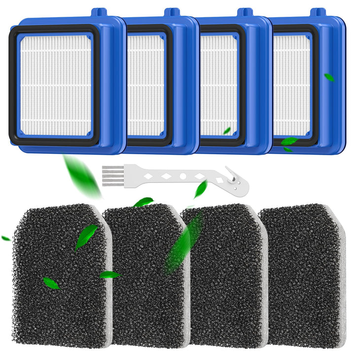 8 Stück QX7 Filter für AEG -Filter Zubehör Set für AEG QX6 QX7 QX8-2 ASKW1 Staubsauger Ersatzteile E