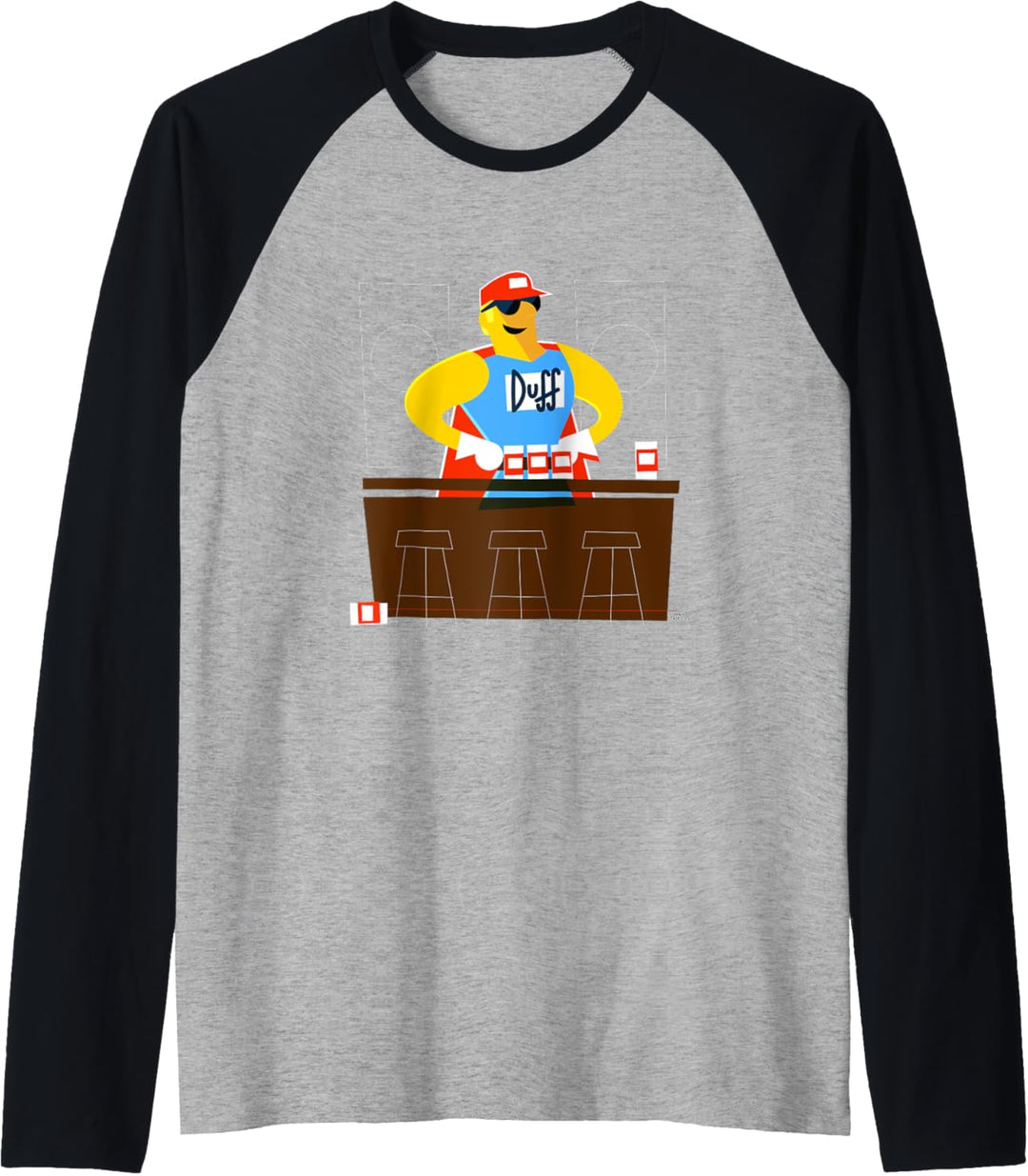 The Simpsons Barry Huffman Duffman Raglan