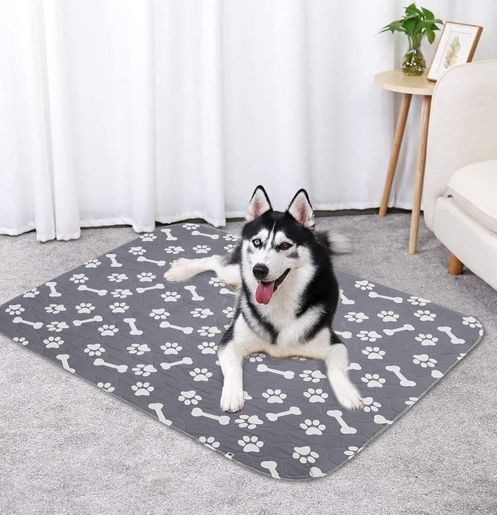 Geyecete 4 Stück Waschbare Trainingsunterlagen für Hunde , wiederverwendbare saugfähig welpenunterla