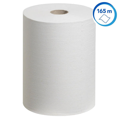 Scott gerollte Papierhandtücher Slimroll 6657 - Rollenhandtuch für Spender - 6 x 165 m lange Papierh