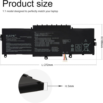 BLESYS C31N1811 Laptop Akku für Asus ZenBook 14 UX433F UX433FA UX433FN UX433FAC RX433FA RX433FN BX43