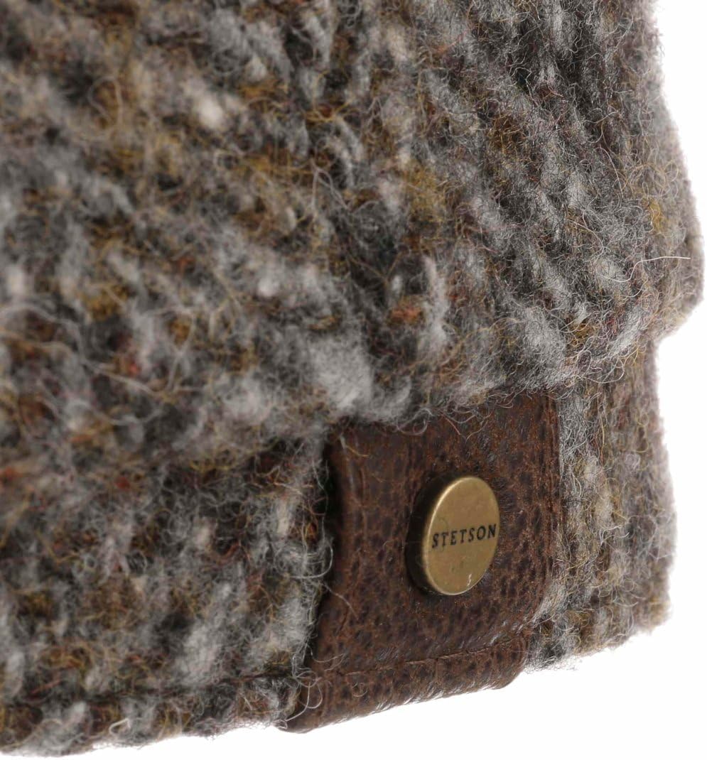 Stetson Hatteras Herringbone Flatcap - Schirmmütze - Klassischer Stil - Herrenmütze aus Schurwolle -