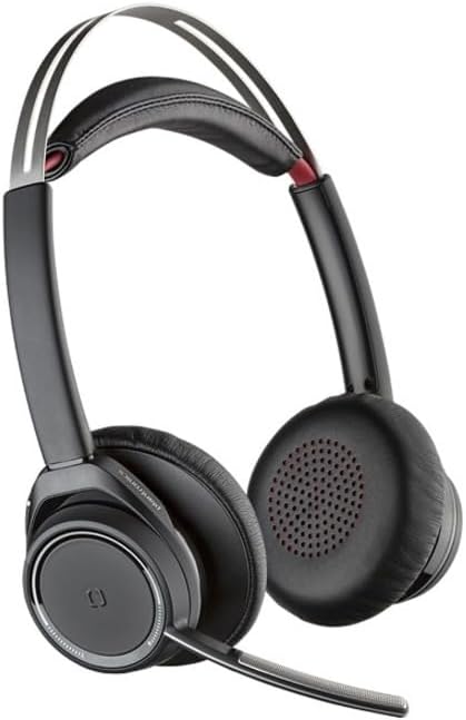 Plantronics - Voyager Focus UC (Poly) - Bluetooth Dual-Ear (Stereo) Headset mit Boom Mic -USB-A Acti