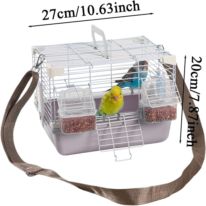 Vogel Reisekäfig | Leichte Kleintiertransportbox Mit Abnehmbarem Tablett - Robustes Zubehör Für Klei