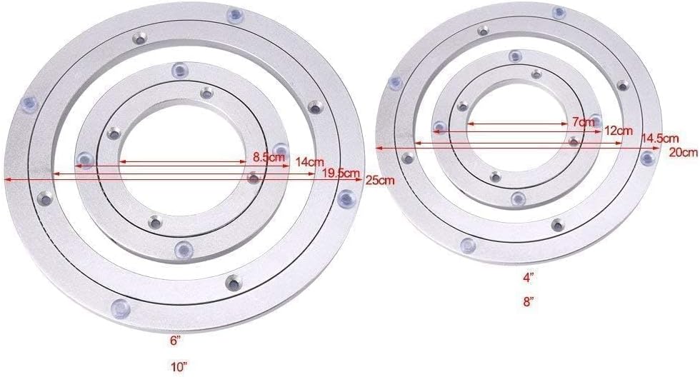 Drehlager aus Aluminiumlegierung, Lazy Susan Hochleistungs Drehlager Runder Esstisch Glatter drehbar