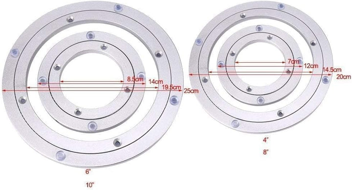 Drehlager aus Aluminiumlegierung, Lazy Susan Hochleistungs Drehlager Runder Esstisch Glatter drehbar