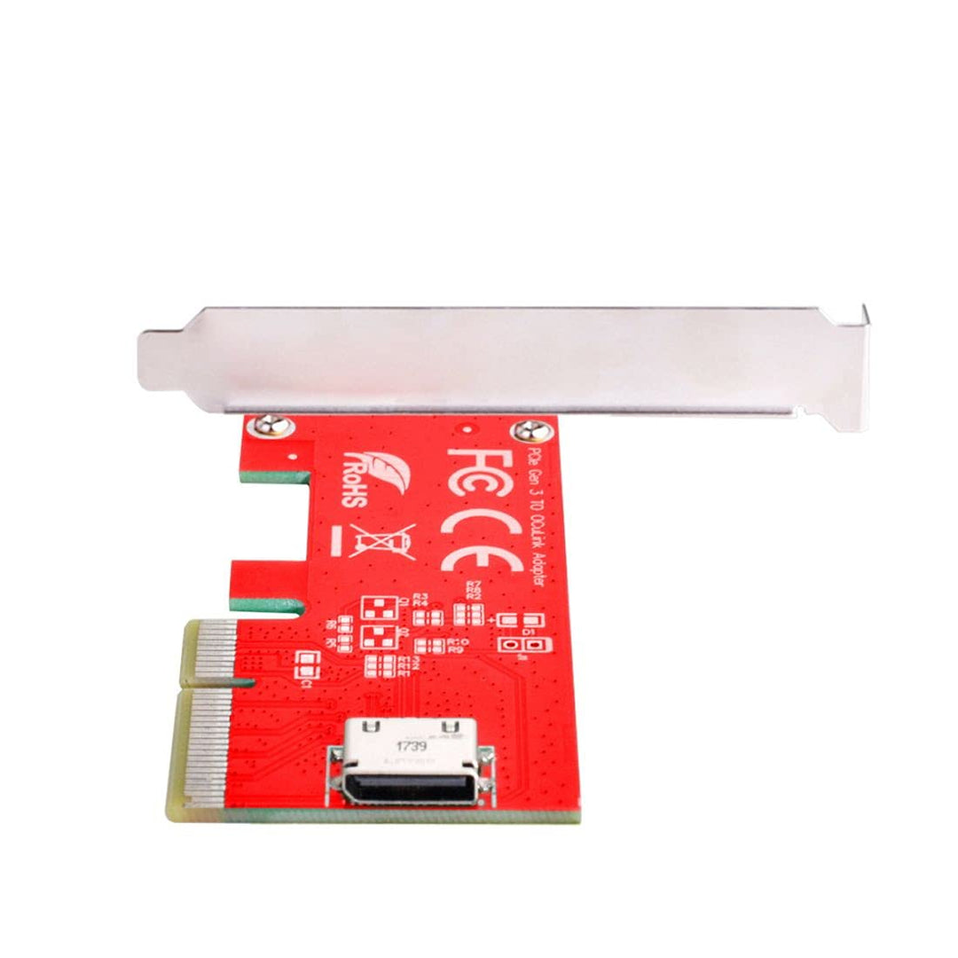 ChenYang CY PCI-E 3.0 Express 4.0 x4 zu Oculink Interner SFF-8611 SFF-8612 Host-Adapter für PCIe SSD