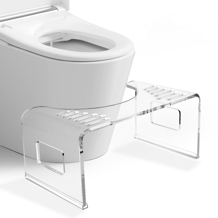 StarK Toilettenhocker Erwachsene aus Acryl – 18 cm hoher Badhocker | Ergonomische Hockposition für m