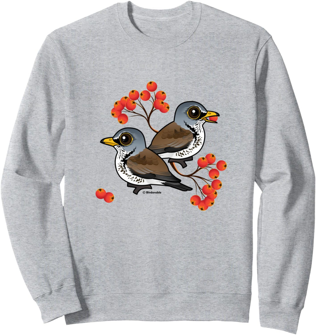Fieldfares with Berries | Wacholderdrossel Sweatshirt