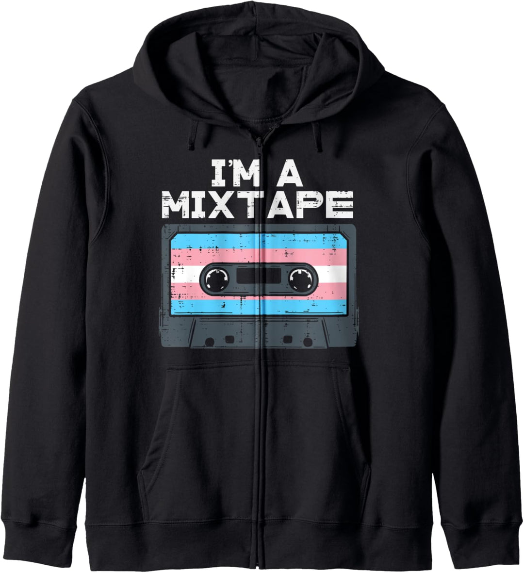 Im A Mixtape Transgender Casette Tape Trans Pride Flag LGBT Kapuzenjacke