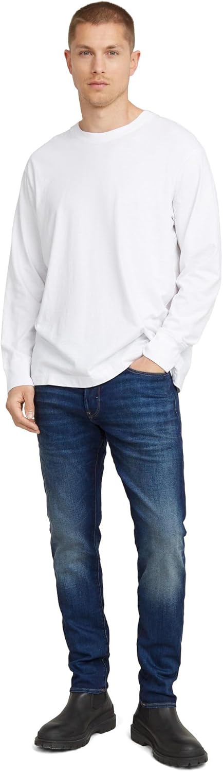 G-STAR RAW Herren 3301 Slim Jeans 26W / 30L Blau (Worker Blue Faded 51001-a088-a888), 26W / 30L Blau