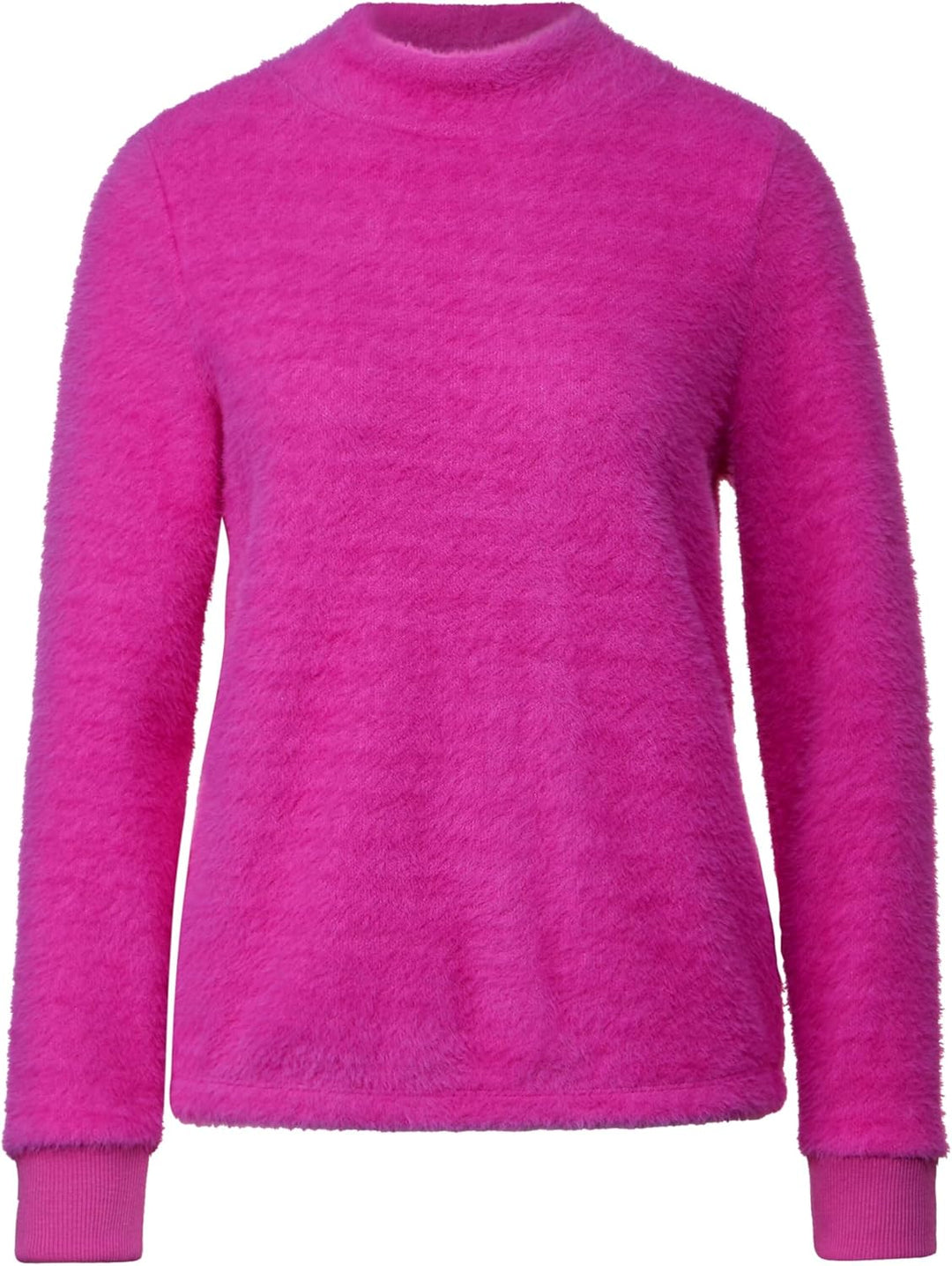 STREET ONE Damen Langarmshirt 46 Bright Cozy Pink, 46 Bright Cozy Pink