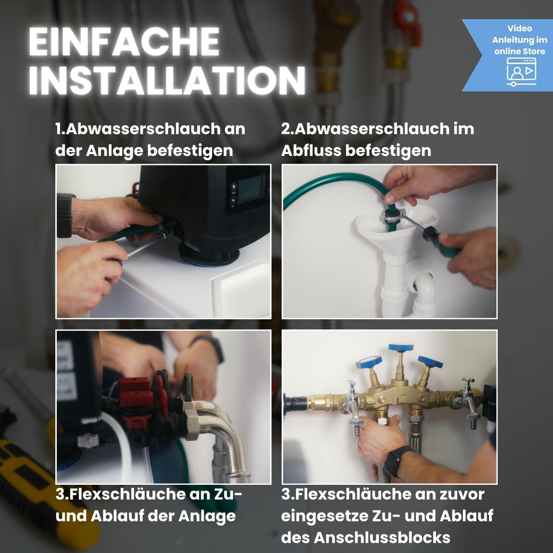 ALFILTRA Anschluss-Set 1'' für Enthärtungsanlagen