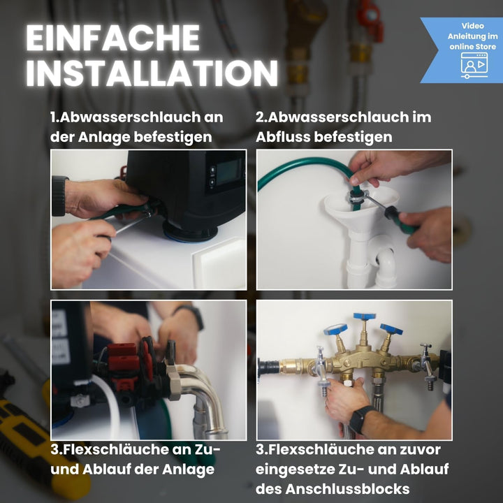 ALFILTRA Anschluss-Set 1'' für Enthärtungsanlagen