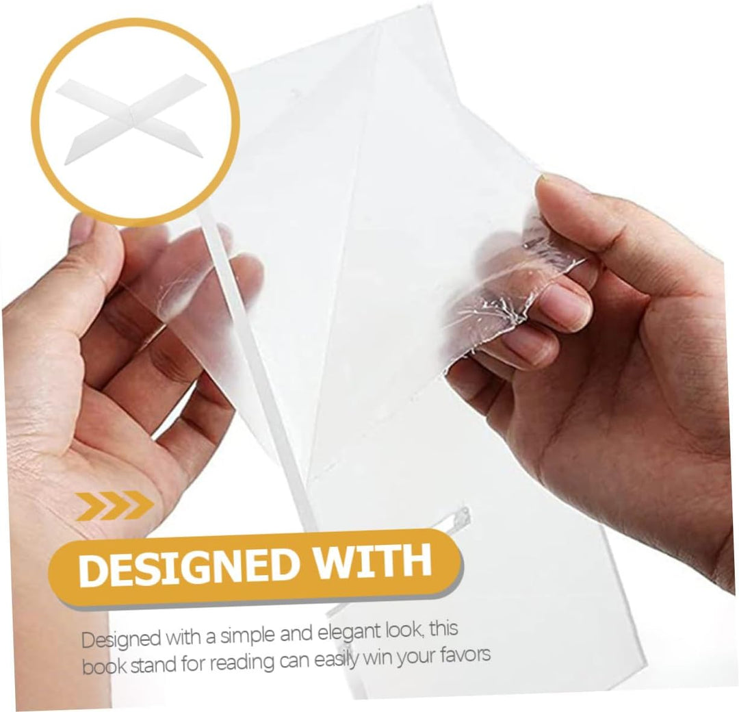 Acryl Buchhalter Acryl Open Book Display Stand Recipe Halter Reading Acryl Buchhalter für Offene Und