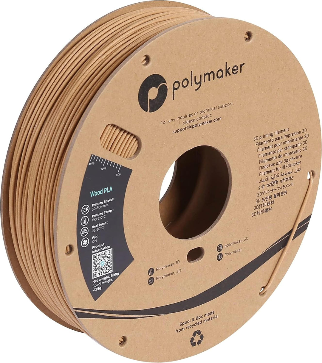Polymaker PolyWood Wood Mimic PLA Brown Art déco, Art déco