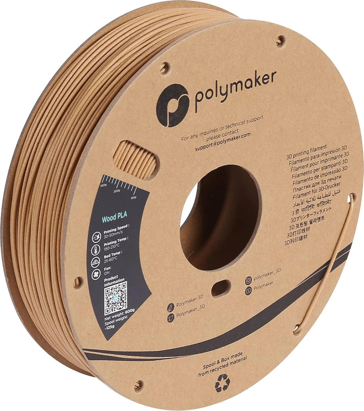 Polymaker PolyWood Wood Mimic PLA Brown Art déco, Art déco