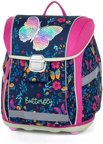 Butterfly Schmetterling 10 Teile Set SCHULRANZEN RANZEN Tornister Federmappe Tasche Schultüte 85 cm