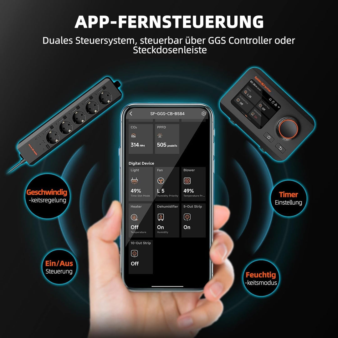 Spider Farmer Neuer 5L Luftbefeuchter und G3000 Growzelt Komplettset