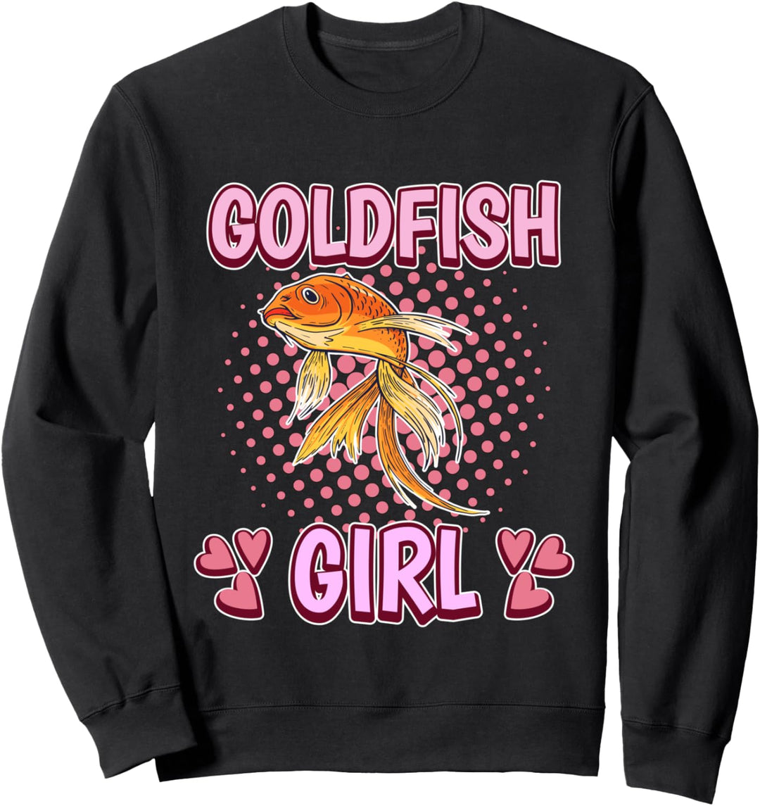 Damen Goldfish Girl Mädchen Goldfisch Sweatshirt