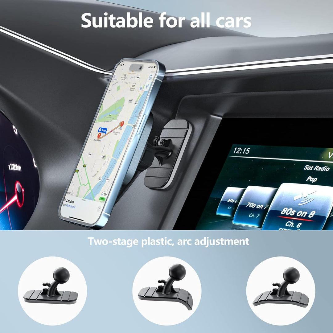 OHLPRO für MagSafe Autohalterung mit Ladefunktion, 360° Drehung iPhone 15 Pro Max Autohalterung, Kom