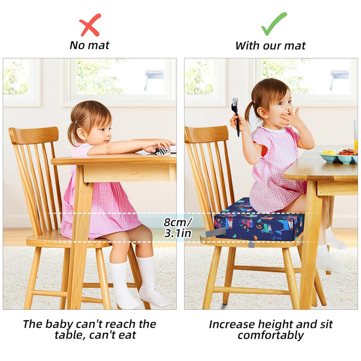 Zicac Sitzerhöhung Baby Tragbar Sitzkissen Design für Kinder (Marineblau), Marineblau